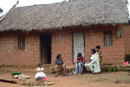 Interviewing families in Wum